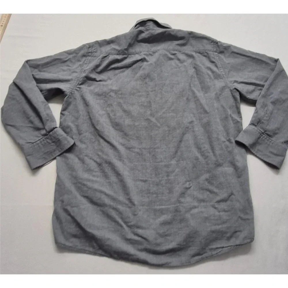 Fredrick Martin‎ Mississippi State men's Grey Button up long sleeve shirt sz. M